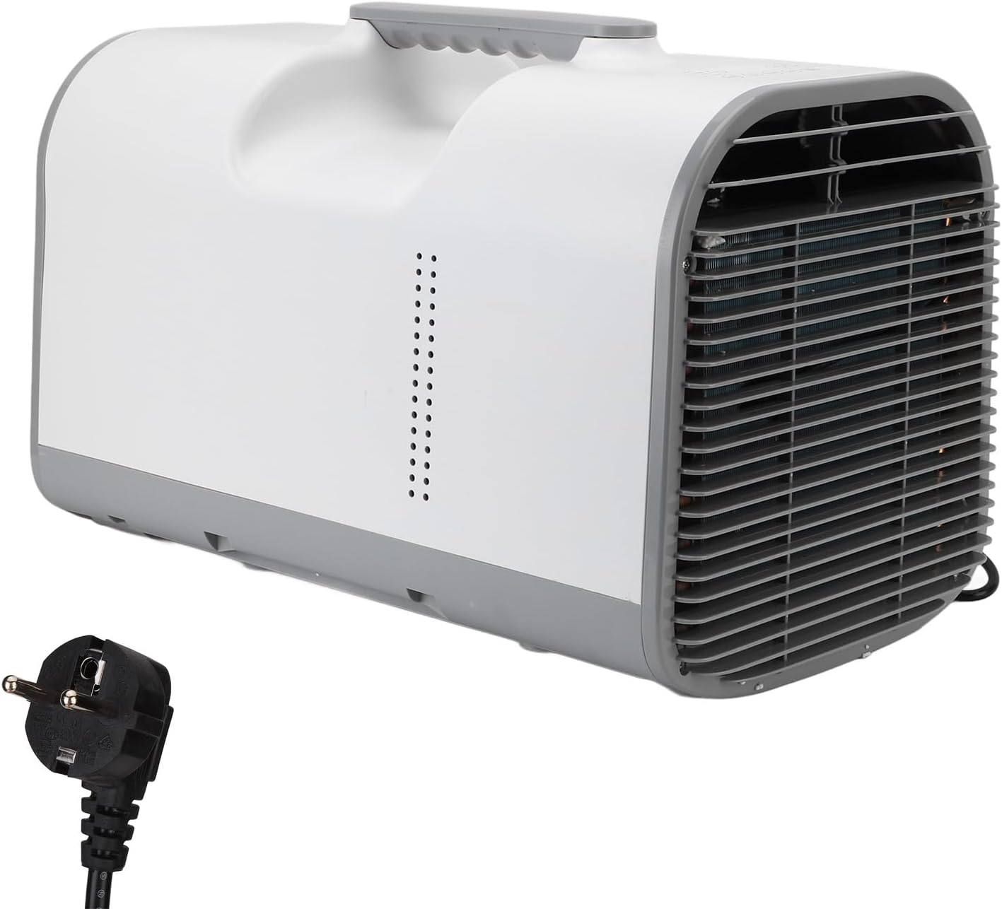  SIXRUN Climatiseur Portable, 4500BTU 420W Ventilateur De Refroidissement Avec Commande Vocale, Télécommande, Pour Camping Caravane Chambre (Prise UE 220V)