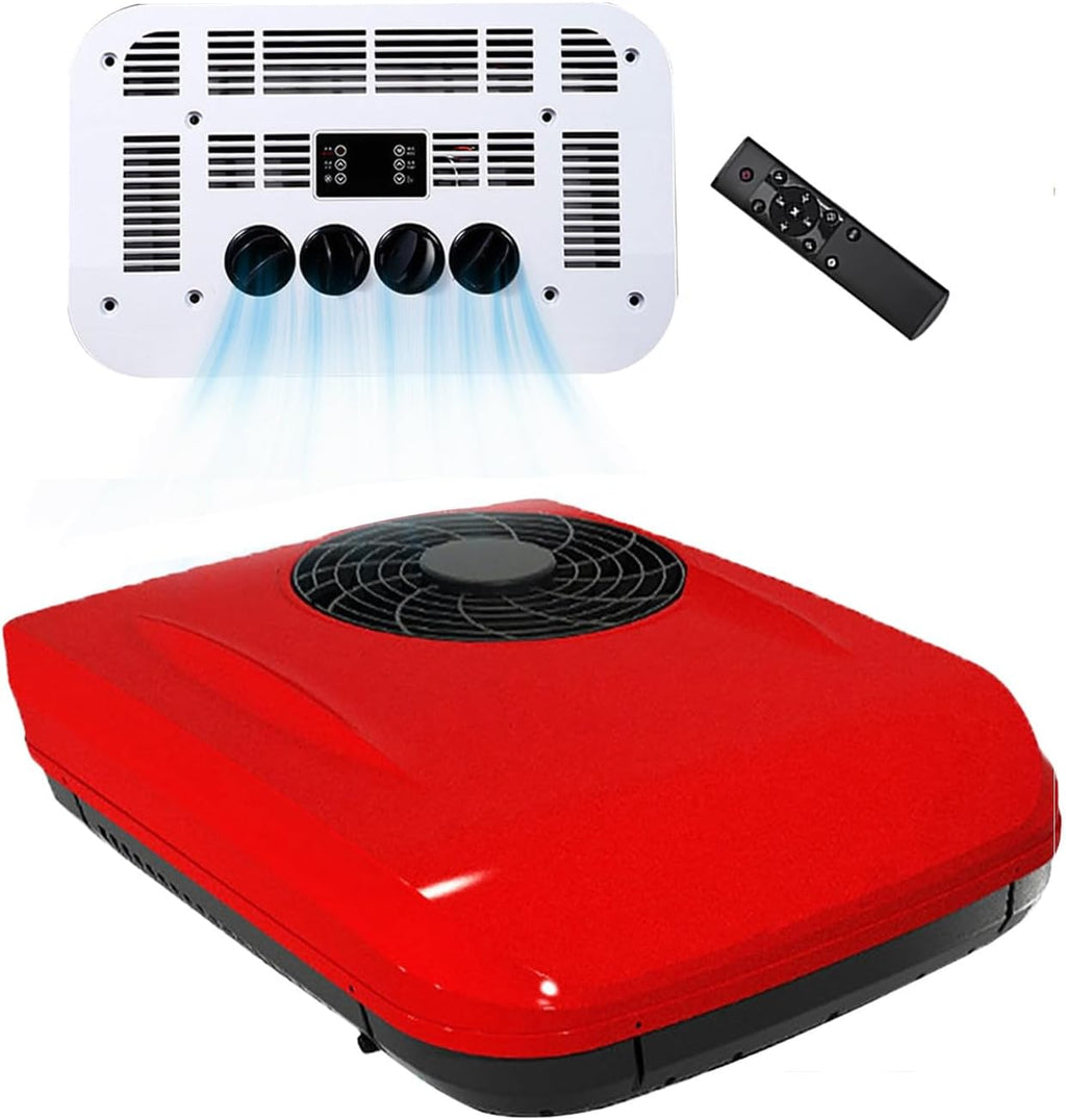 GENERIC Climatiseur De Toit CC 24 V 12 V Pour Camping-car Et Camion, Refroidissement Efficace Ultra Silencieux, Télécommande Et Affichage De La Température, Parfait Pour Une Utilisation Estivale