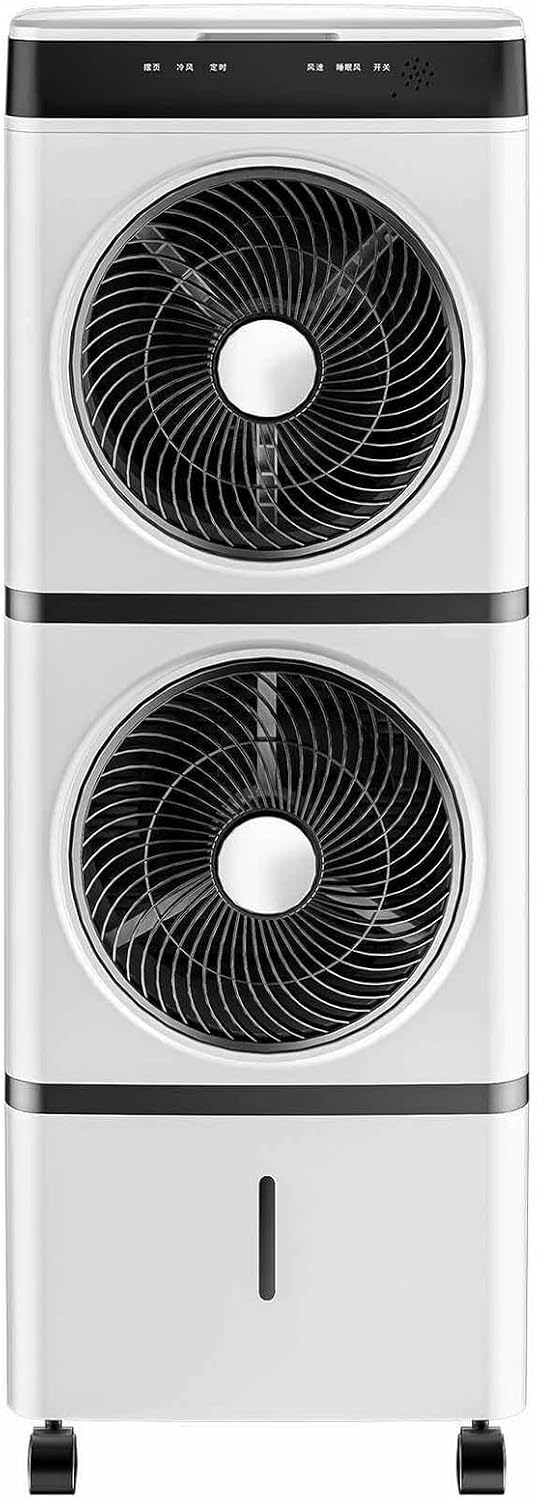 GENERIC Refroidisseur évaporatif Portable Avec Réservoir 14L Et Télécommande, Ventilateur à 3 Vitesses Avec Minuterie 12h Pour Un Refroidissement Rapide Dans Le Salon Et Le Bureau
