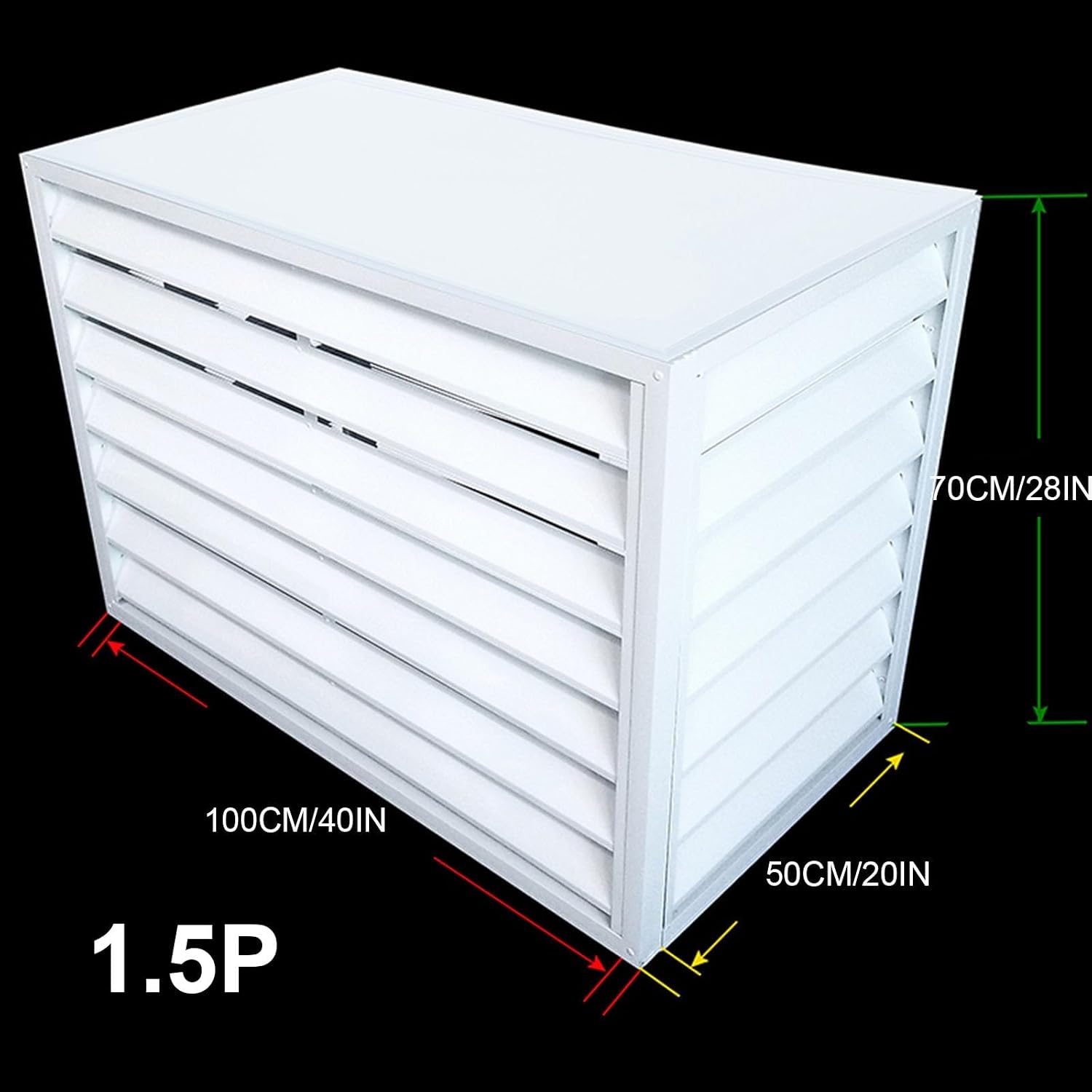 GENERIC Housse De Climatiseur D'extérieur Imperméable Et Anti-poussière En Aluminium Pour Mini Unités Divisées, Réduction Du Bruit, Robuste, Compatible Avec Tous Les Modèles De Climatisation D'extérieur