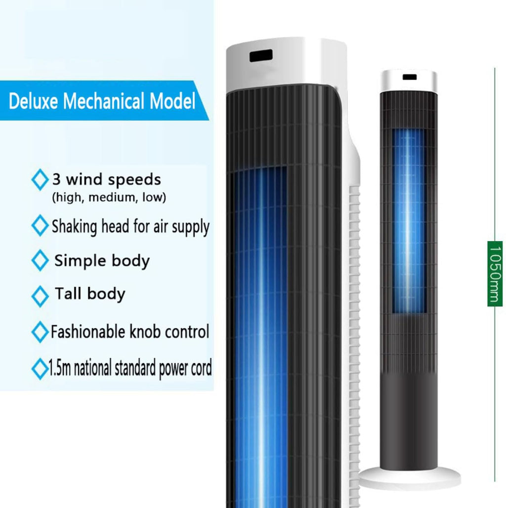  Refroidisseur D'air évaporatif Portable, Ventilateur De Tour Oscillant De 3 Vitesses Avec Une Minuterie 7H, Unité De Refroidissement Personnelle Silencieuse Pour Le Voyage à La Chambre à Coucher De Bu