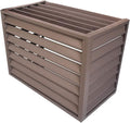 GENERIC Housse De Protection En Aluminium Pour Climatiseur D'extérieur - Résistant Aux Intempéries - Pour Pompe à Chaleur - Solution De Dissimulation - Matériau Extérieur Idéal Pour Toutes Les Saisons