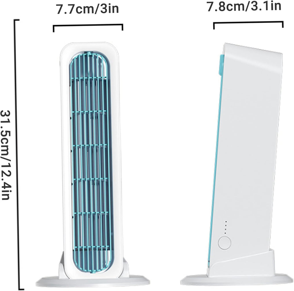  Climatiseurs Portables, Ventilateur De Refroidissement Personnel Avec Ventilateurs Silencieux Rechargeables USB 2 En 1 Debout/couchés à Montage Mural Turbo Pour La Maison, Le Bureau Et La Voiture, Cl