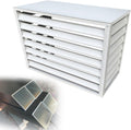 Housse De Protection En Aluminium Pour Climatiseur Intérieur Et Extérieur, Support De Pot De Fleurs, 100 X 50 X 70 Cm Et 110 X 60 X 80 Cm, Résistant Aux Intempéries, Blanc