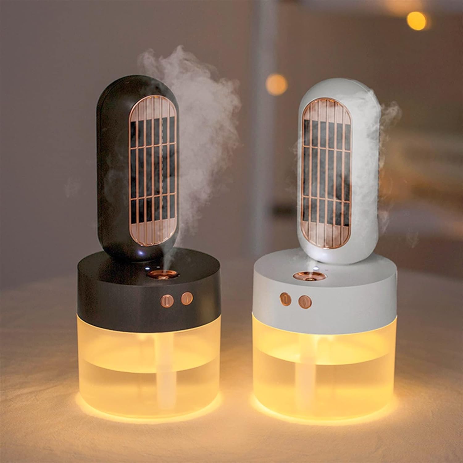  DieffematicKTY Climatiseur Mobile Portable Rechargeable Water Cooling Fan With Air Humidifier Surface Mist Air Conditioning Fan (Color : White)