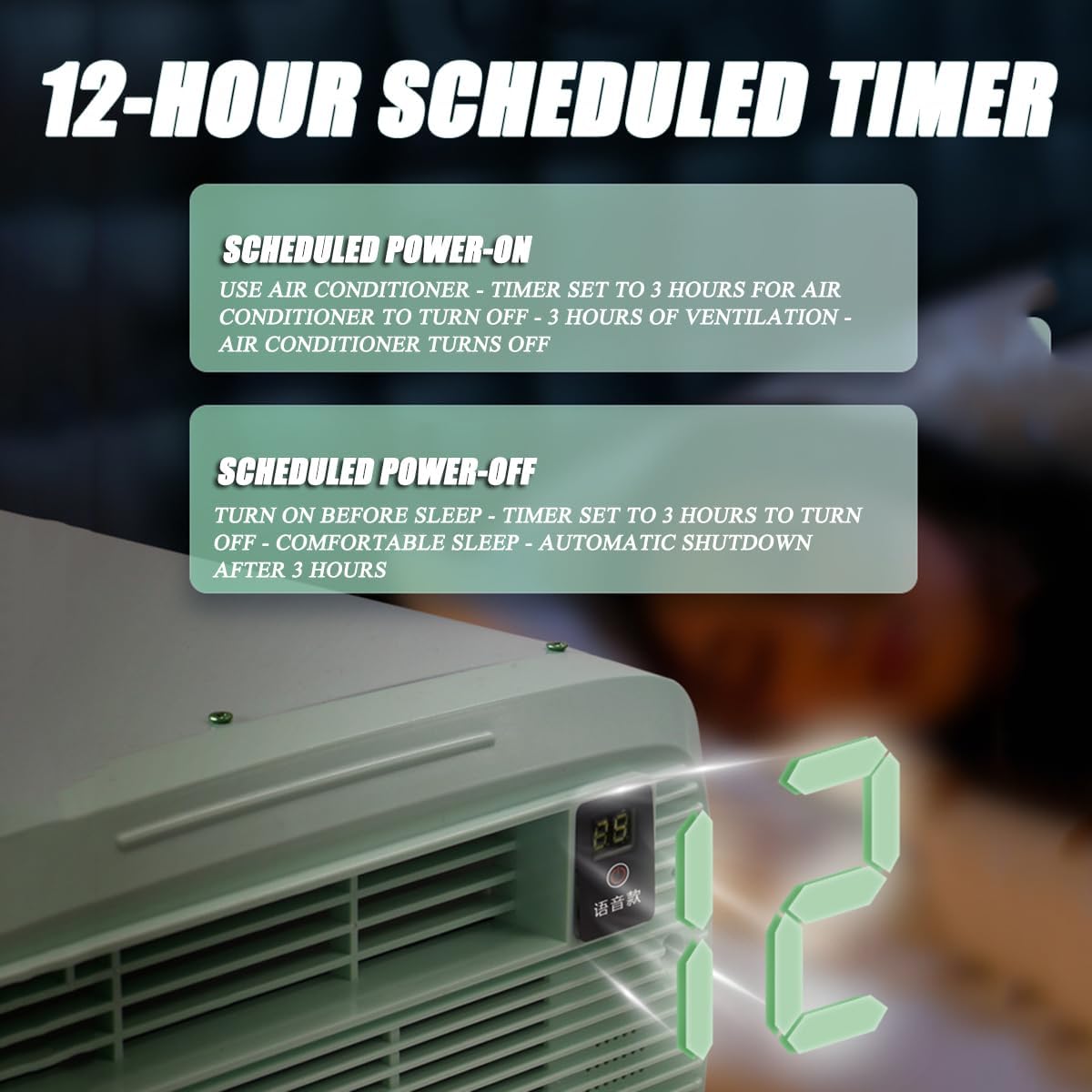  2200BTU Unité De Climatisation Portable, Mini Refroidisseur Compact Pour Les Petites Pièces, Les VR Et Le Camping, Faible Consommation D'énergie, Contrôle De L'application, Refroidissement Rapide Avec