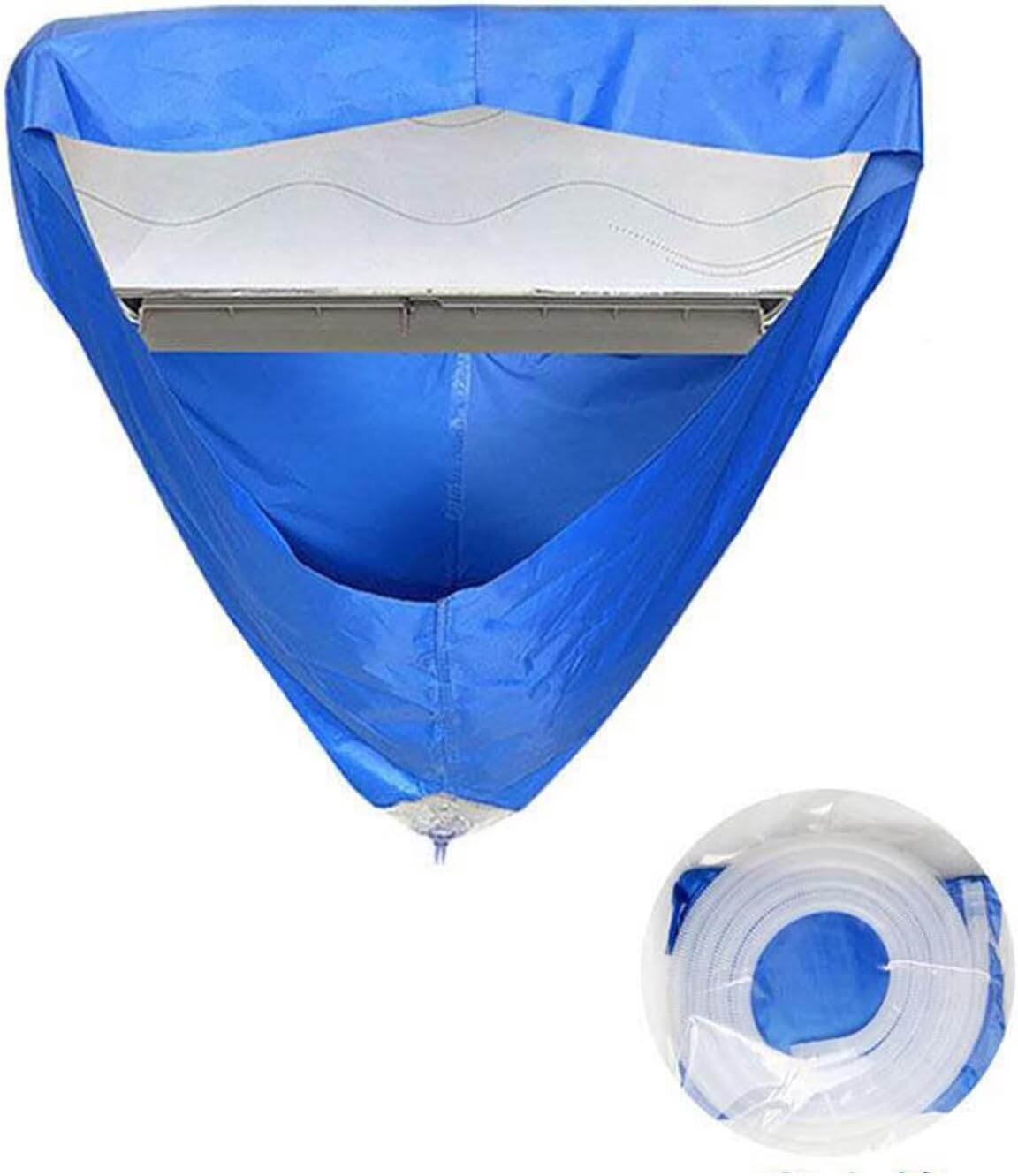  Sac De Lavage Pour Climatiseur D'air, Couvercle Mural Pour Climatiseur Avec Bec De Vidange Et Tuyau étanche Anti-poussière (Q533)
