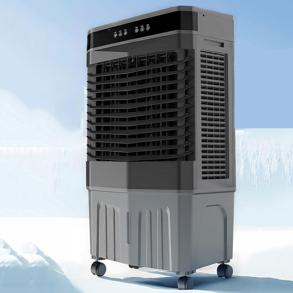 GENERIC Refroidisseur D'air évaporatif Portable, Réservoir D'eau 40L, 3 Vitesses, Minuterie 12H, Pack De Glace, 120 Oscillation, Fonctionnement Silencieux Pour L'utilisation Extérieure Industrielle De Garage