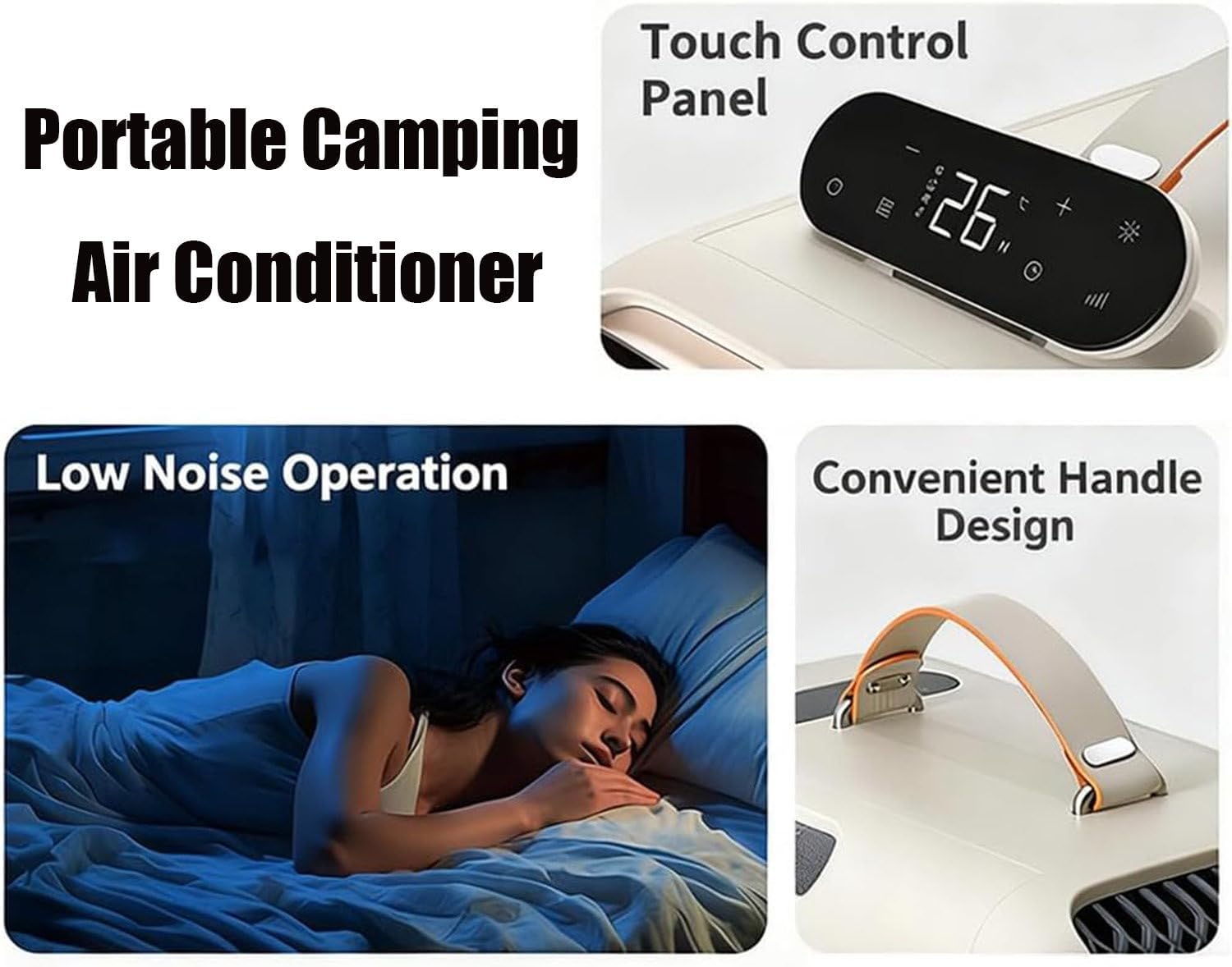  Climatiseur Mobile Portable Pour Voiture, Combinant Refroidissement Et Chauffage, Adapté à Une Utilisation En Voiture, En Déplacement, En Camping, Sous Tente, à L'intérieur