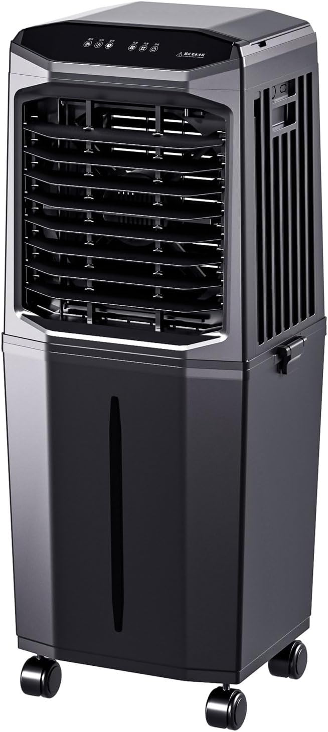  Climatiseur Portable, Rafraîchisseur D'air Par évaporation, Sans Fenêtre, Avec Réservoir Amovible De 60 L, Oscillation à 120°, Ultra Silencieux Pour Appartement, Garage Ou Extérieur.