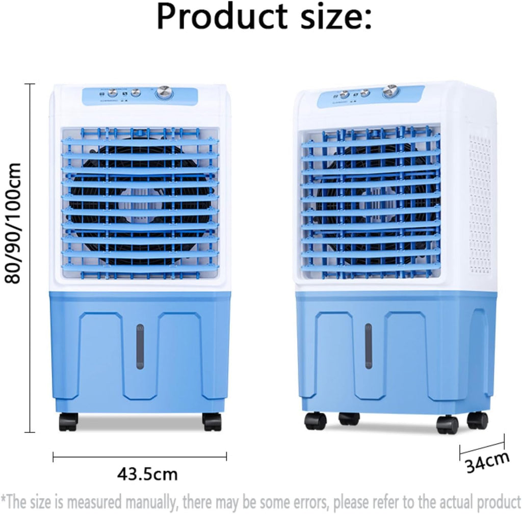 GENERIC Climatiseur évaporatif Portable, Moteur En Cuivre Amélioré, Grand Réservoir D'eau, Blocs De Glace, Ventilateur De Refroidissement Pour Usage Intérieur Et Extérieur, Idéal Pour Les Chambres à Coucher