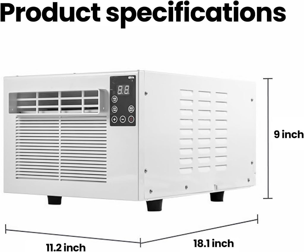  Climatiseur Portable, 1876 BTU Mini AC Avec Déshumidificateur, Refroidisseur Personnel Silencieux Pour La Chambre De Bureau De Dortoir, Conception Compacte Efficace Sur Le Plan énergétique Avec Téléco