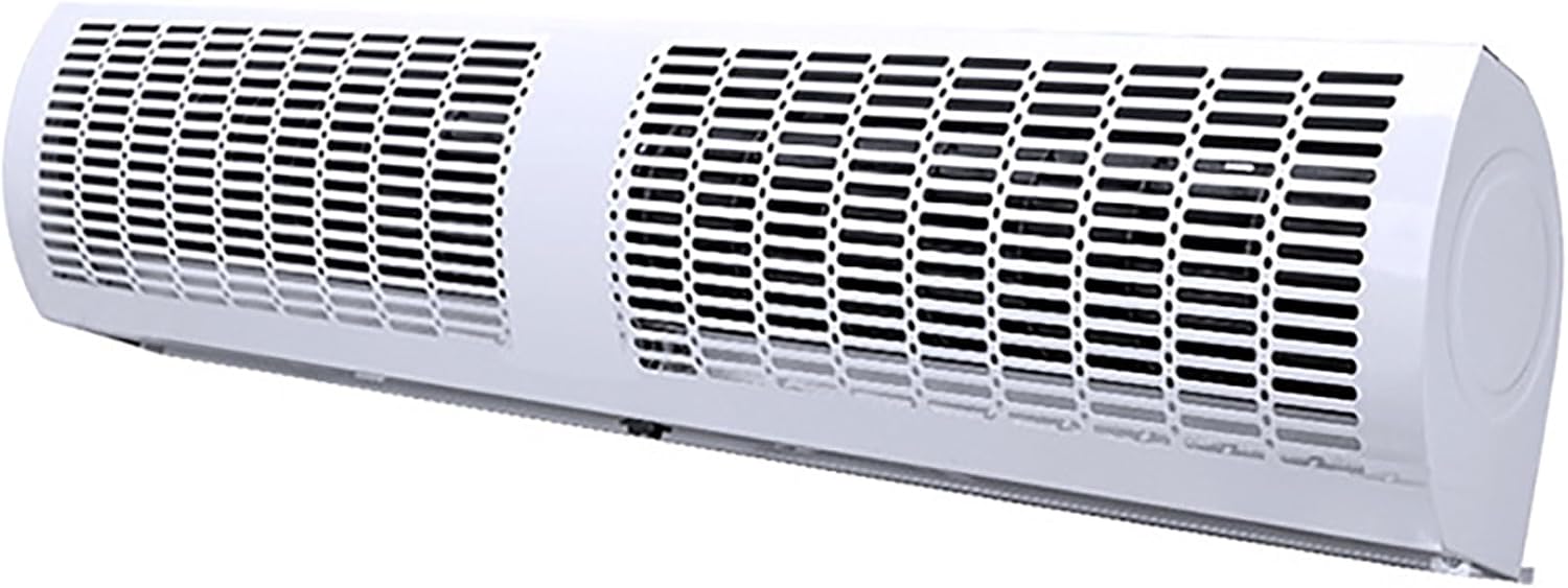  Machine À Rideau D'air Ultra-Mince Et Silencieuse Commerciale, Machine À Rideau D'air Blanc Avec Télécommande, Ventilateur Mural, Froid Chaud, Adapté à La Maison, Au Bureau Et à (Size:120CM)