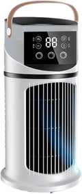  Ventilateur De Bureau Silencieux, Rafraîchisseur D'Air Évaporatif Ventilateur De Chevet à 9 Vitesses Pour Chambre,Bureau,Cuisine, 27x15.5x15.5cm
