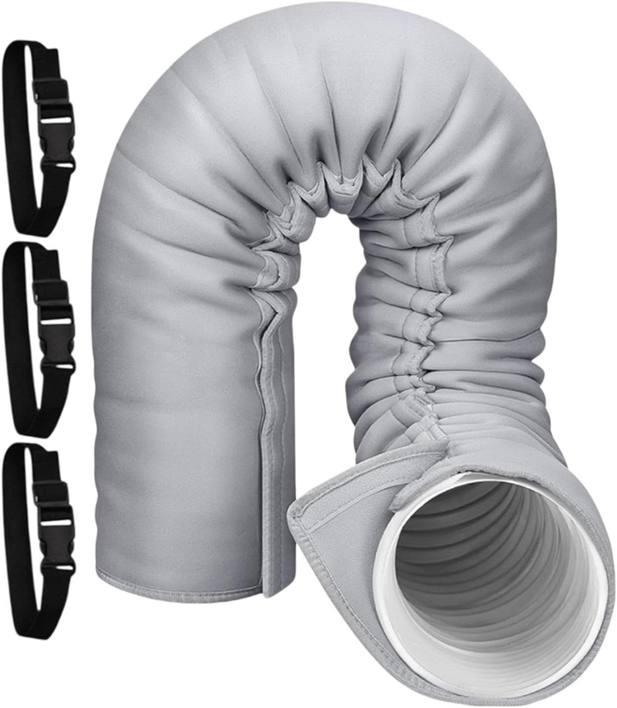  Manchon De Tube Isolé – Manchon D'isolation Pour Tuyau AC Portable | Enveloppement Thermique Pour éviter La Perte De Température, Disposition De Protection Thermique Solide Et Lisse
