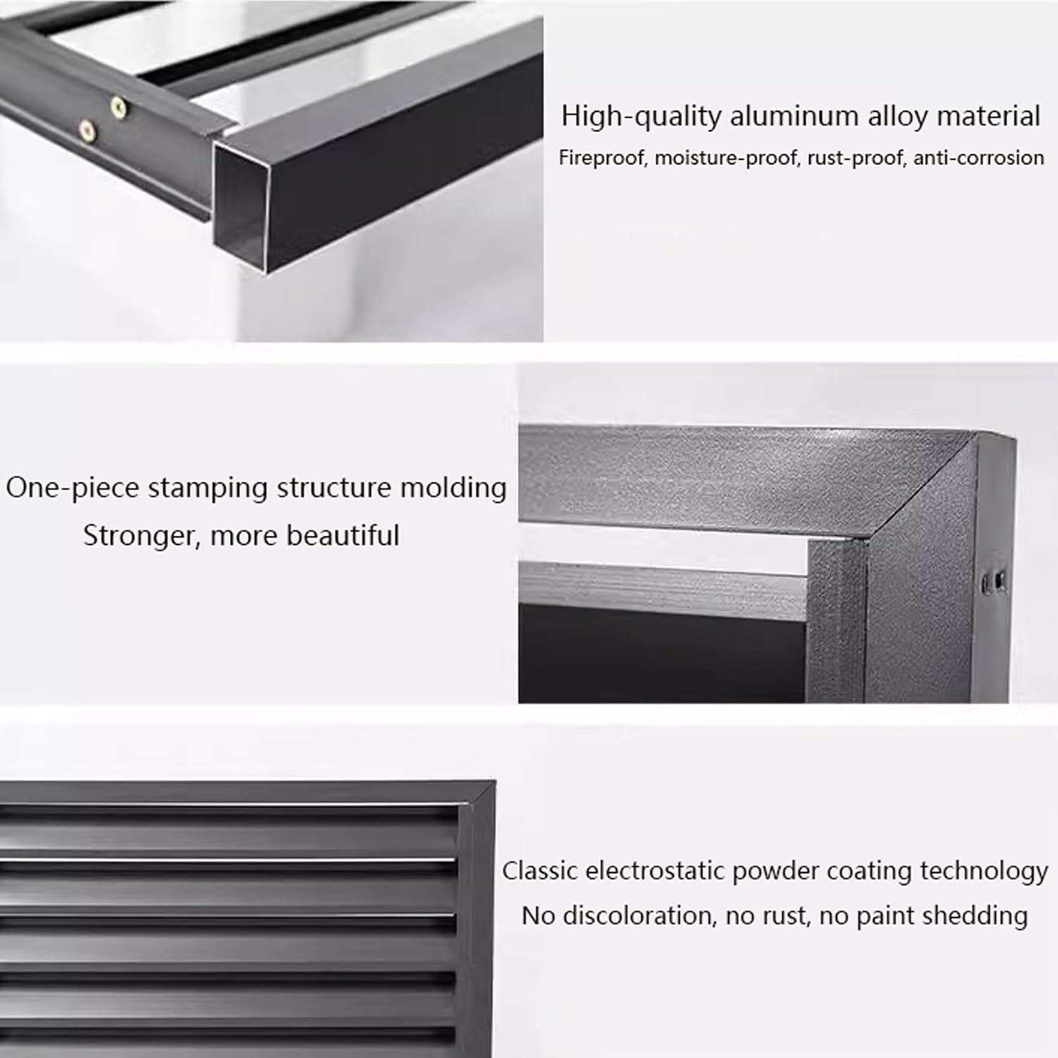 GENERIC Housse De Climatiseur D'extérieur Résistante Aux Intempéries – Protection De Pompe à Chaleur En Aluminium Réduisant Le Bruit – Barrière D'intimité Toutes Saisons Pour Les Conditions Météorologiques