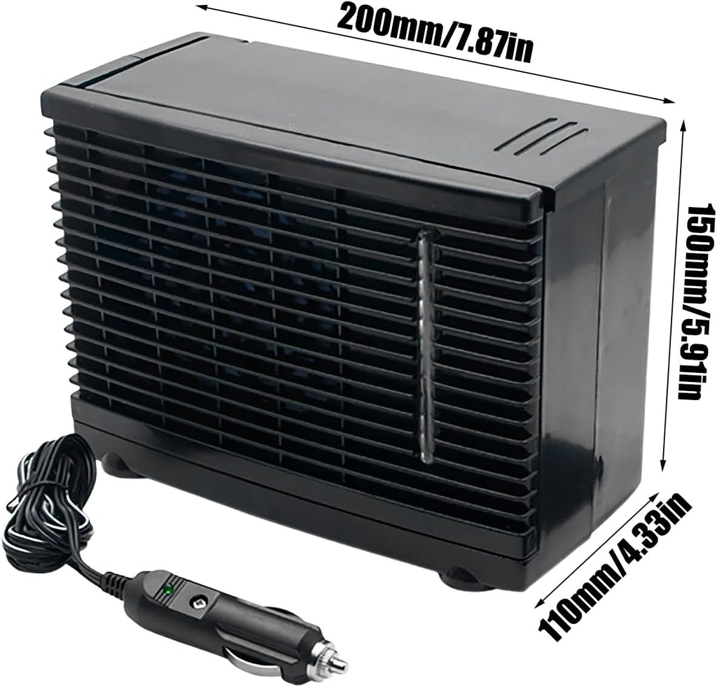  Ventilateur AC Portable Pour Véhicule | Appareil Ventilation Climatisation Véhicule Transportable | Rafraîchisseur D'Air Évaporatif 12V Pour Camion Camping-Car Voyage Sous-Sol Chambre Garage