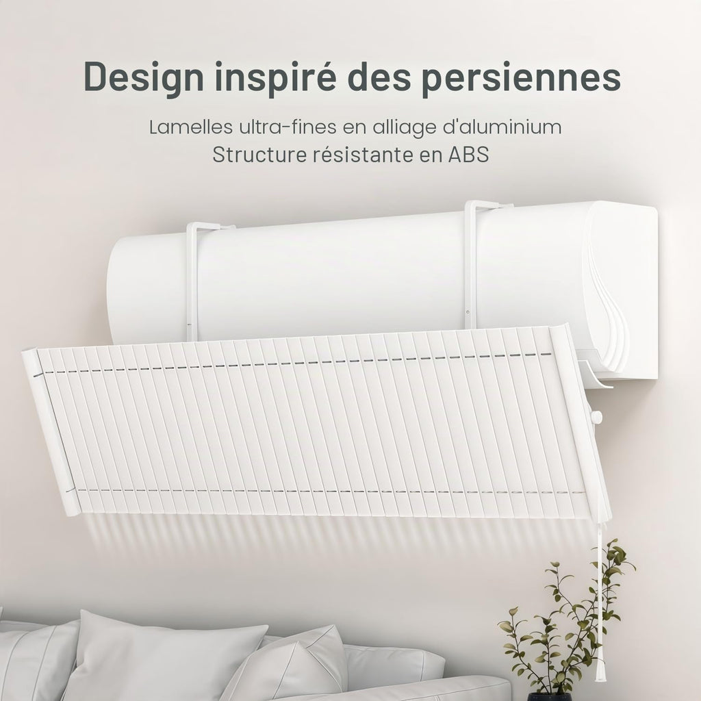  Déflecteur Climatiseur Universel,Déflecteur Réglable Pour Climatiseur Métal Pare Brise Air Conditionné Anti Direct Blowing Déflecteur Bouclier De Climatiseur Froid Pour La Maison