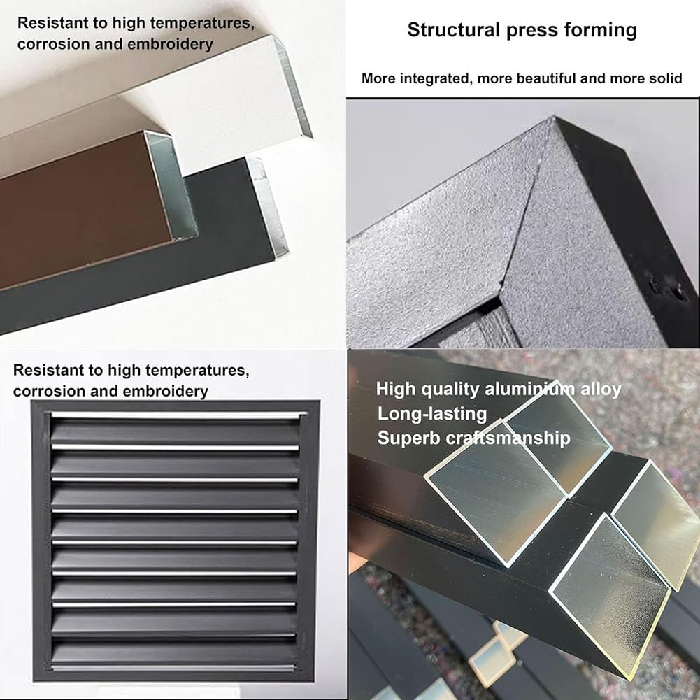 GENERIC Housse En Aluminium Pour Climatiseur à 3 Panneaux Pour Climatiseurs Extérieurs, Réduction Du Bruit, Résistant Aux Intempéries, 110 X 80 X 60 Cm, Marron