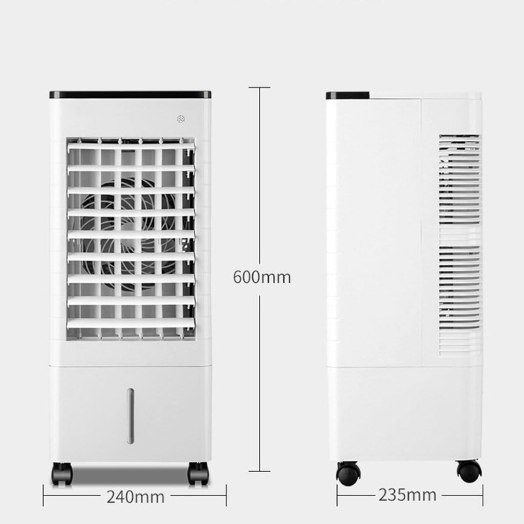  Climatiseur Portable Silencieux Avec Télécommande, Minuterie 15 H Pour Arrêt Automatique Intelligent, 3 Vitesses, Réservoir De 9 L Pour 20 H De Refroidissement, Ventilateur Intégré, Sans Tuy