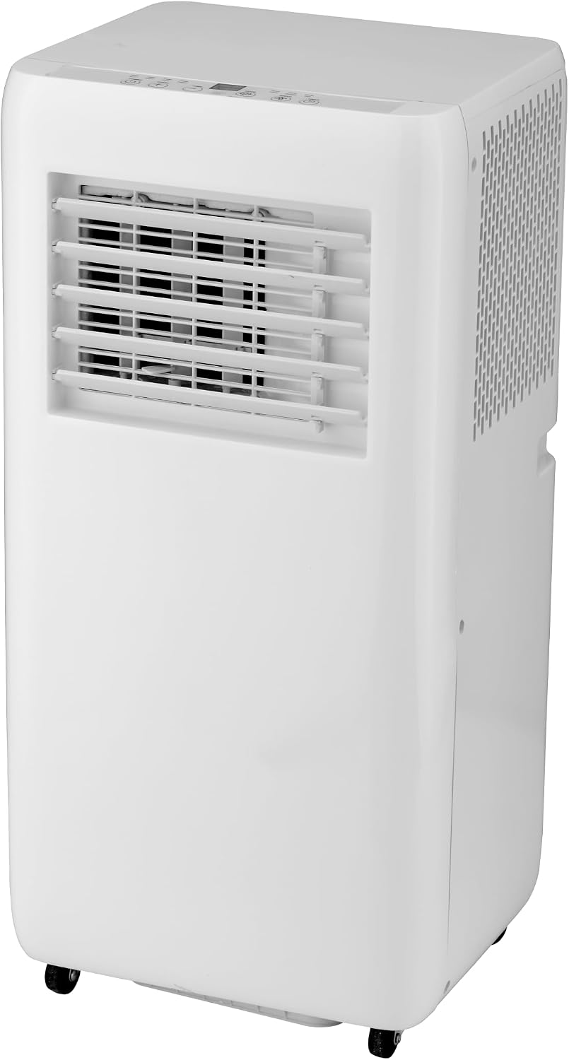  Climatiseur Portable Fresh White 9000 BTU/2350 FR 950 W, Déshumidificateur 2 Vitesses Avec Télécommande, Kit Fenêtre 70 X 33 X 28 Cm