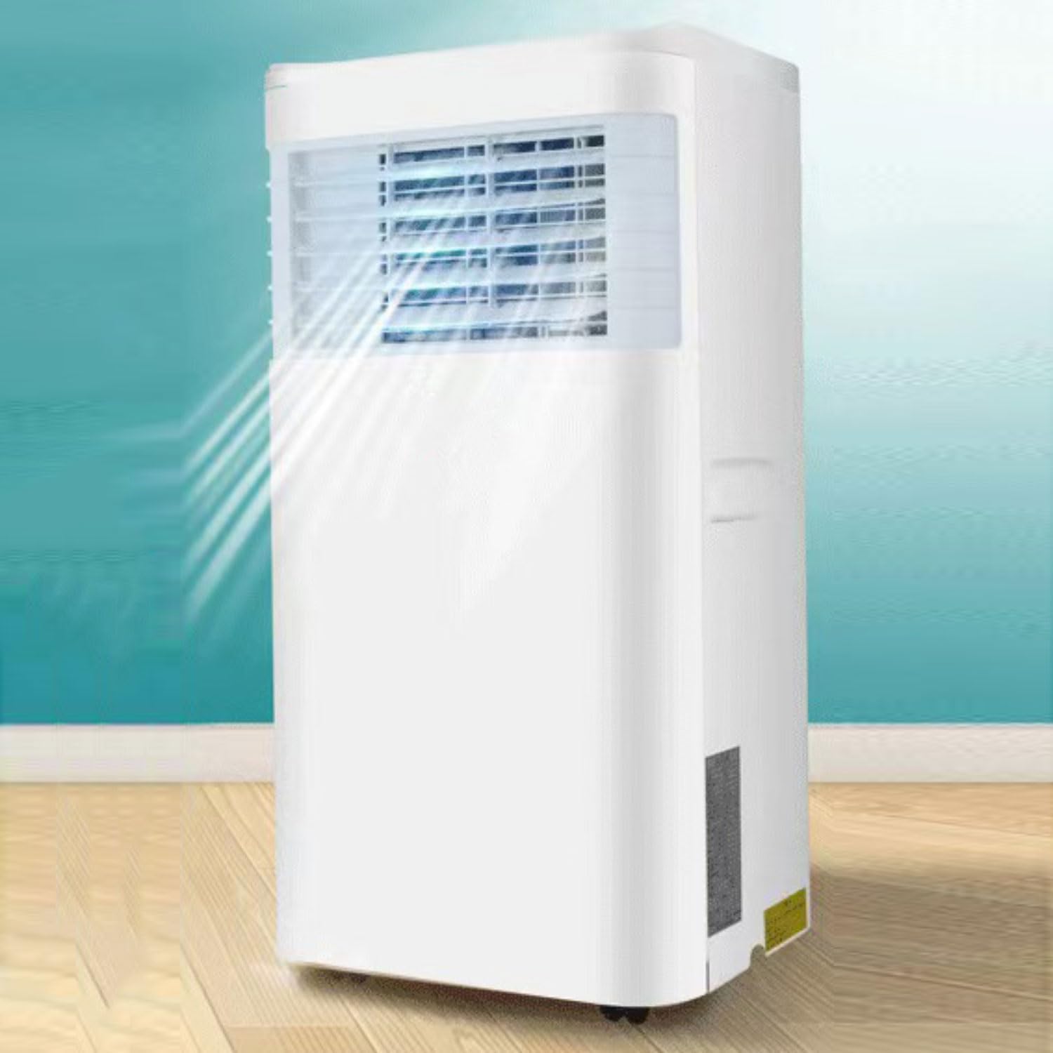  Climatiseur Portable Intelligent Silencieux, Déshumidificateur Intégré Et Modes De Ventilateur Pour Les Chambres Jusqu'à 350 Pieds Carrés, Télécommande, Minuterie 24H, Kit D'installation