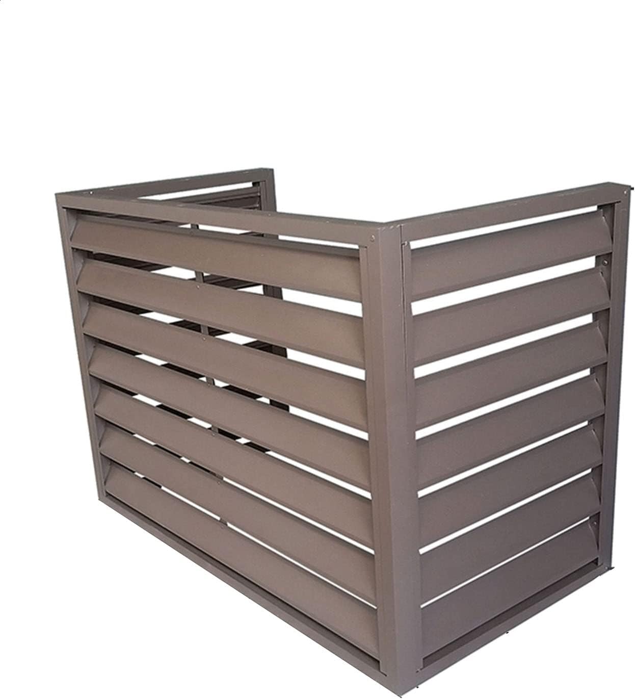 GENERIC Housse De Protection En Aluminium Pour Climatiseur – Protection Pour Unité Extérieure Résistante Aux Intempéries – Cache-clôture élégant Pour Unités De Climatisation