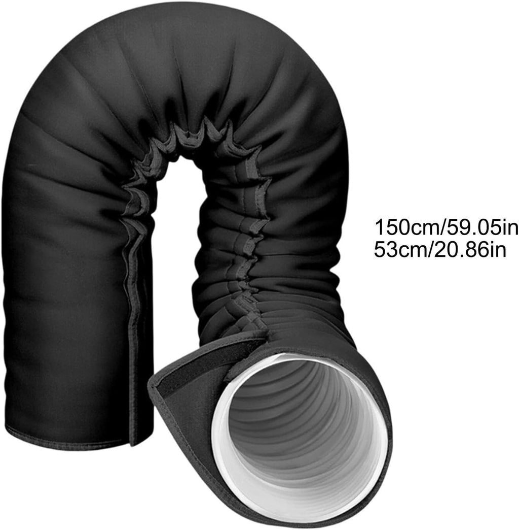  Manchon Isolant Pour Tuyau Ca Portable, 150x53cm Avec 3 Sangles À Boucle | Housse Protection Tuyau Climatiseur Portable Pour 5, 5.9In, Pour Hiver Extérieur Intérieur Garage Camping-Car