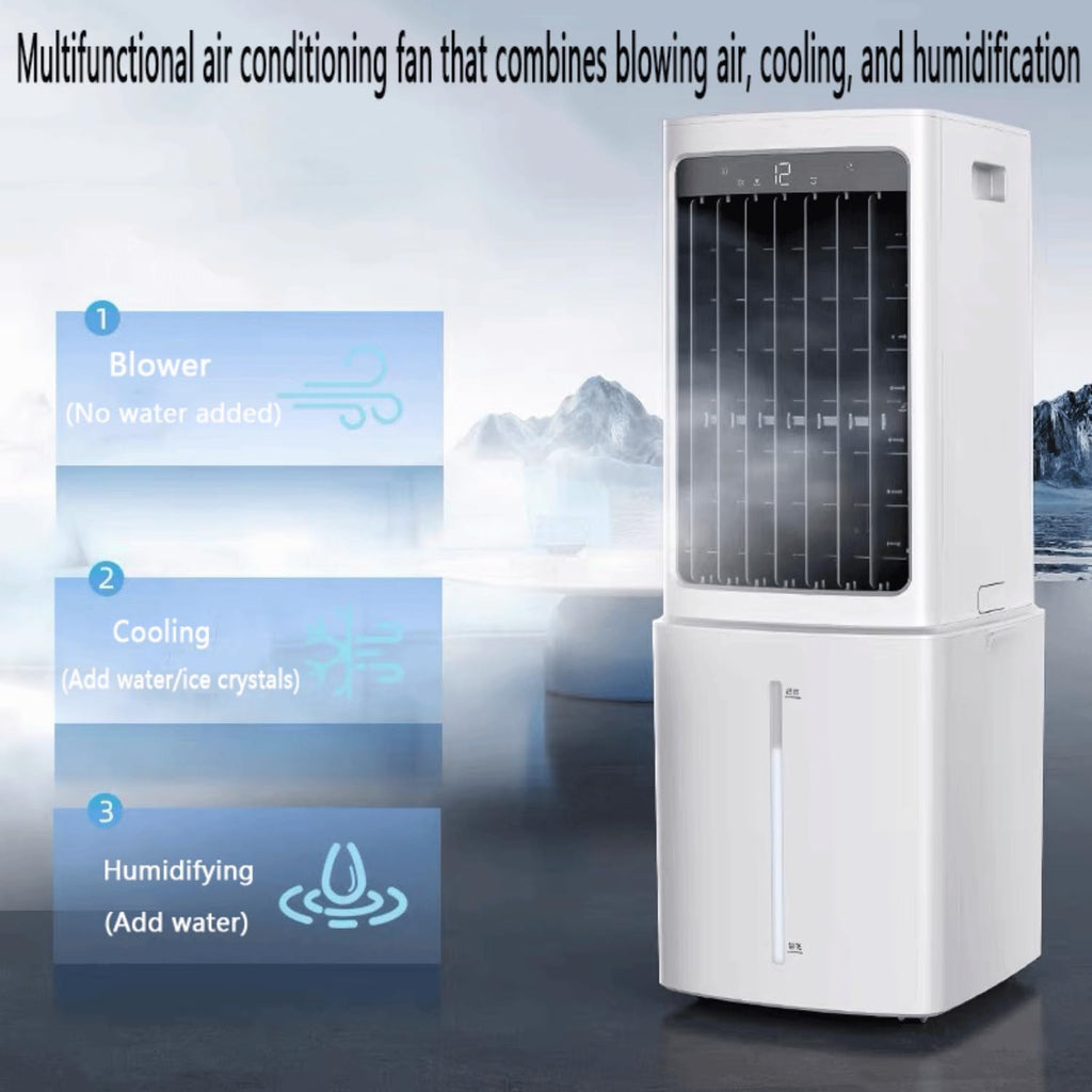  Climatiseurs Portables Refroidisseur De Marais Unité De Climatisation Portable Pour Ventilateur De Refroidissement Sans Fenêtre De Chambre Qui Soufflent De L'air Froid Avec Télécommande 12L Réservoir