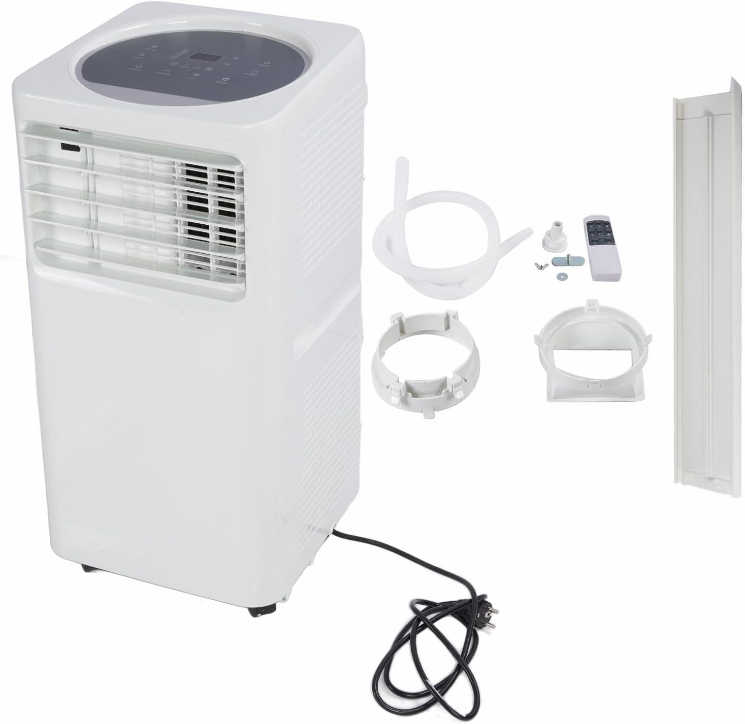  Generic Climatiseur Portable, Refroidissement Et Déshumidification Efficaces, Pour Maison, Bureau, Camping-car, Cuisine, Matériau ABS + SUS (1,5P Prise UE)