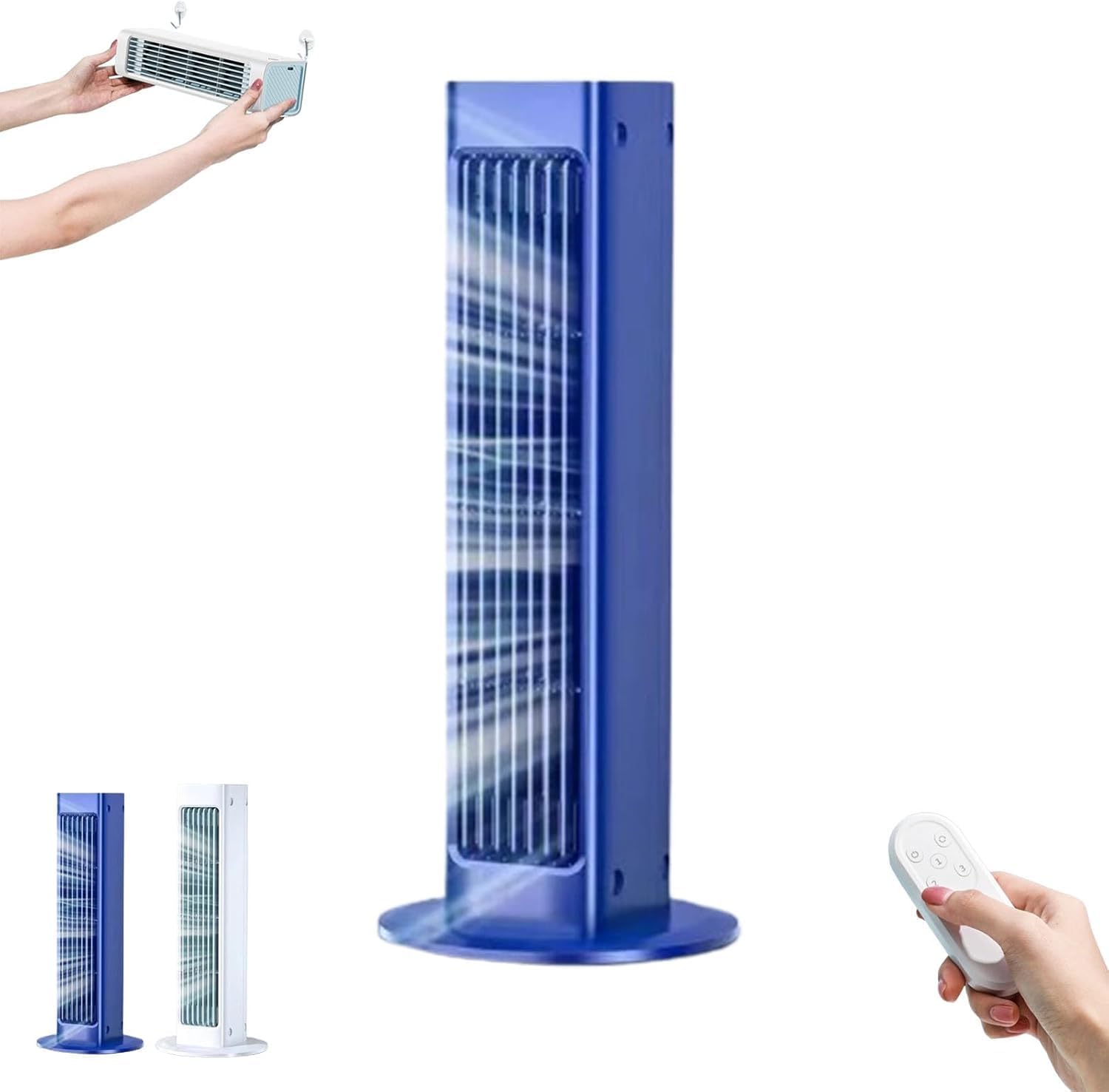 GENERIC 2025 Refroidisseur D'air Breezmax, 4000mAh Portable Breezamax Air Climatiner Avec Télécommande, 360 ° Cycle Breeze Max Ventilateur De Climatisation High Wind Refroidissement White