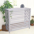 GENERIC Housse De Climatiseur Extérieur Et écran De Clôture En Bois Solide Imperméable à L'eau Housse Anti-poussière Pour Climatiseur Support De Fleurs Protège L'unité AC (taille : S 81 X 30 X 72 Cm)