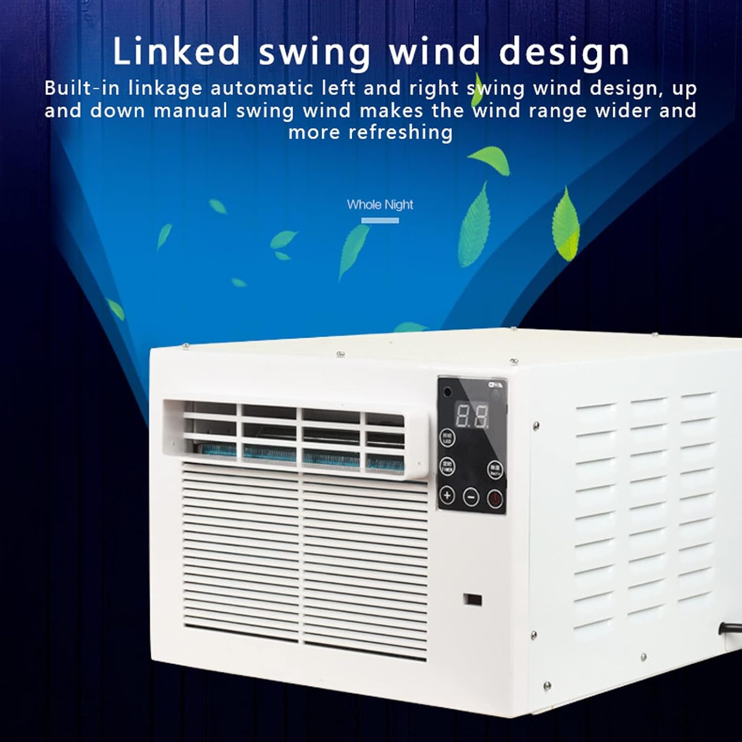  280W Mini Refroidisseur AC Portable Pour Chambre à Coucher, Unité De Séparation Efficace énergétique Avec Minuterie, Mode Veille Silencieux, Conception De Fenêtre De Selle, Pas De Forage Requis, Refro