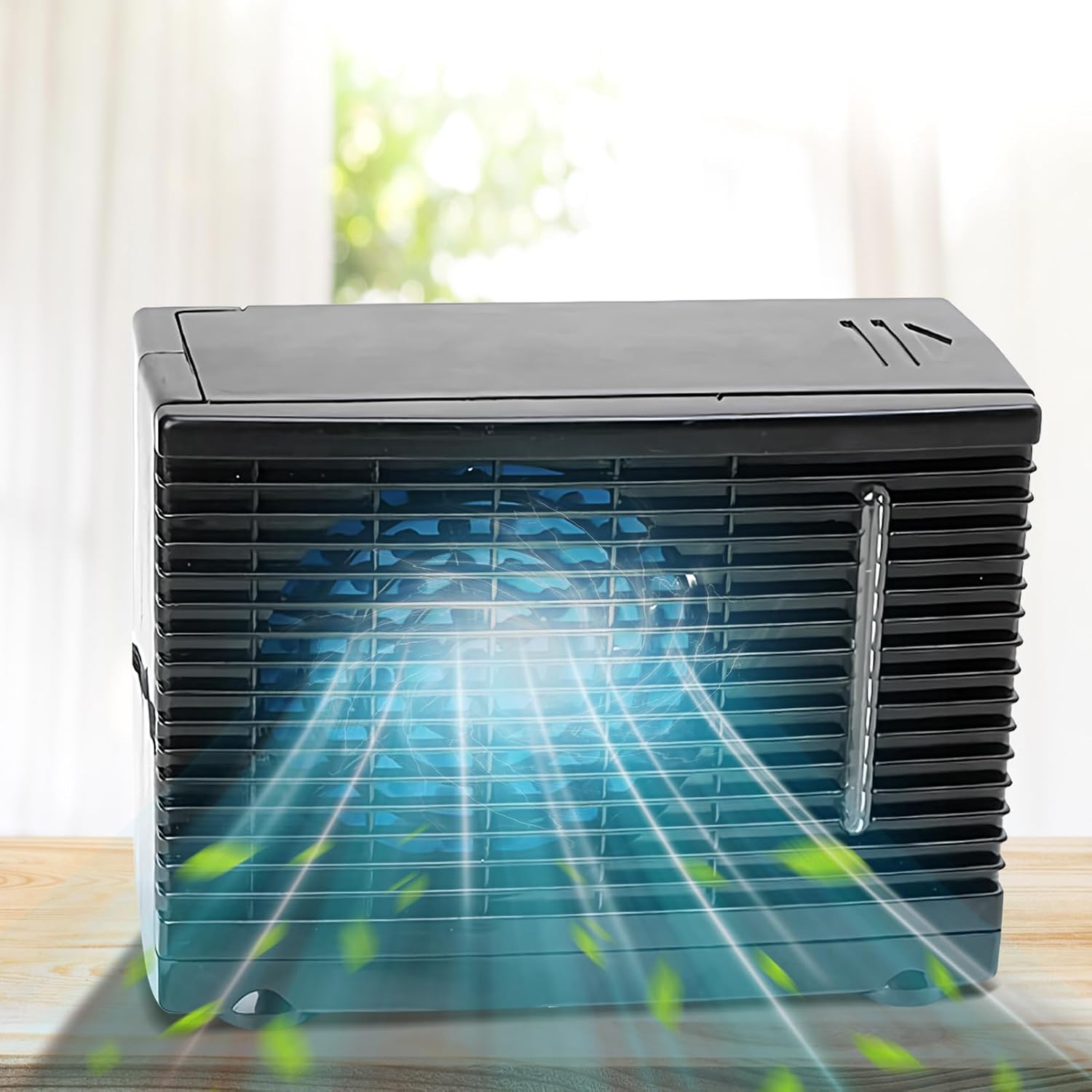  Ventilateur AC Portable Pour Véhicule | Appareil Ventilation Climatisation Véhicule Transportable | Rafraîchisseur D'Air Évaporatif 12V Pour Camion Camping-Car Voyage Sous-Sol Chambre Garage