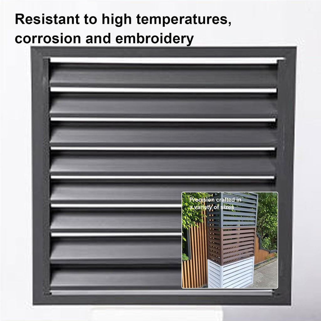 GENERIC Housse De Protection Pour Climatiseur D'extérieur En Aluminium Pour Réduire Le Bruit, étanche à La Poussière Et à L'eau, Idéale Pour Les Unités Extérieures