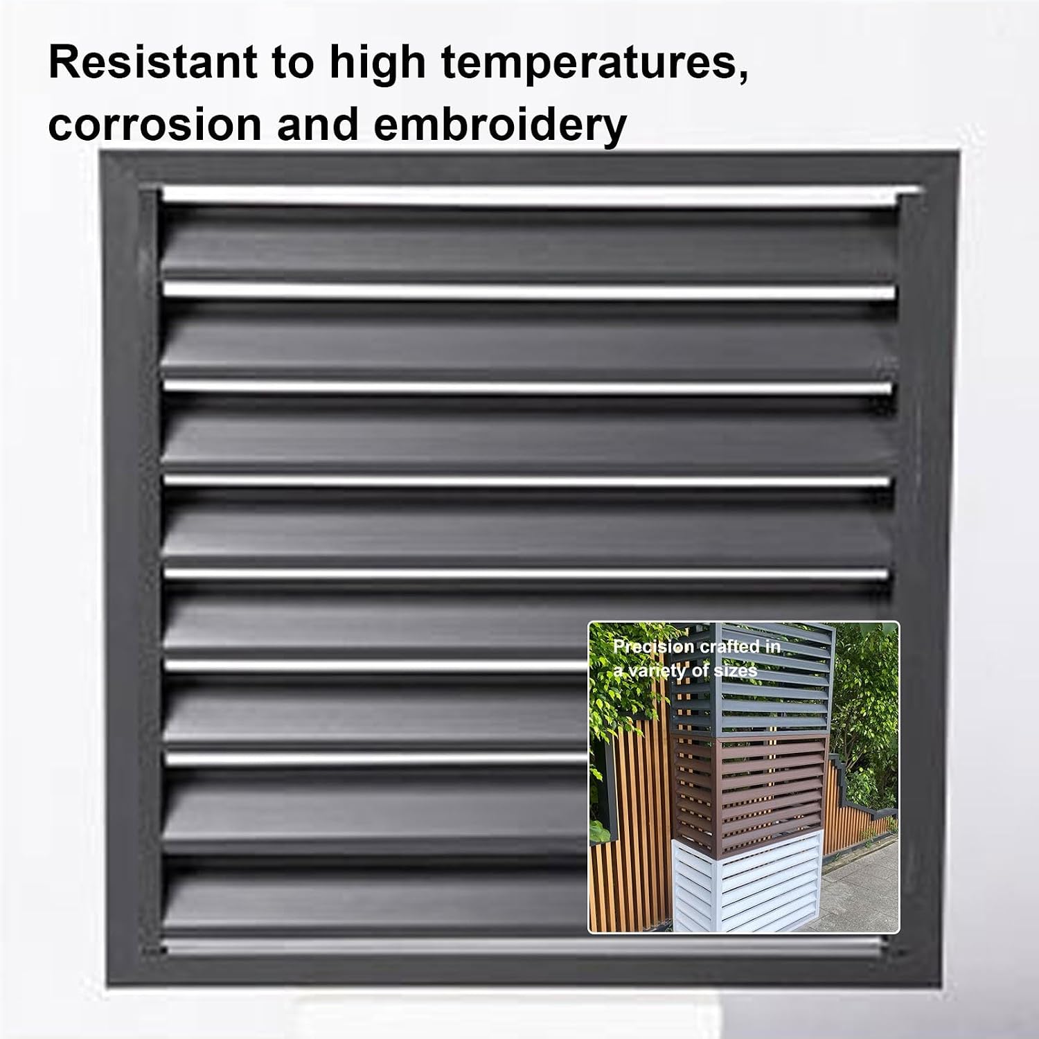 GENERIC Housse De Protection Pour Climatiseur D'extérieur En Aluminium Pour Réduire Le Bruit, étanche à La Poussière Et à L'eau, Idéale Pour Les Unités Extérieures