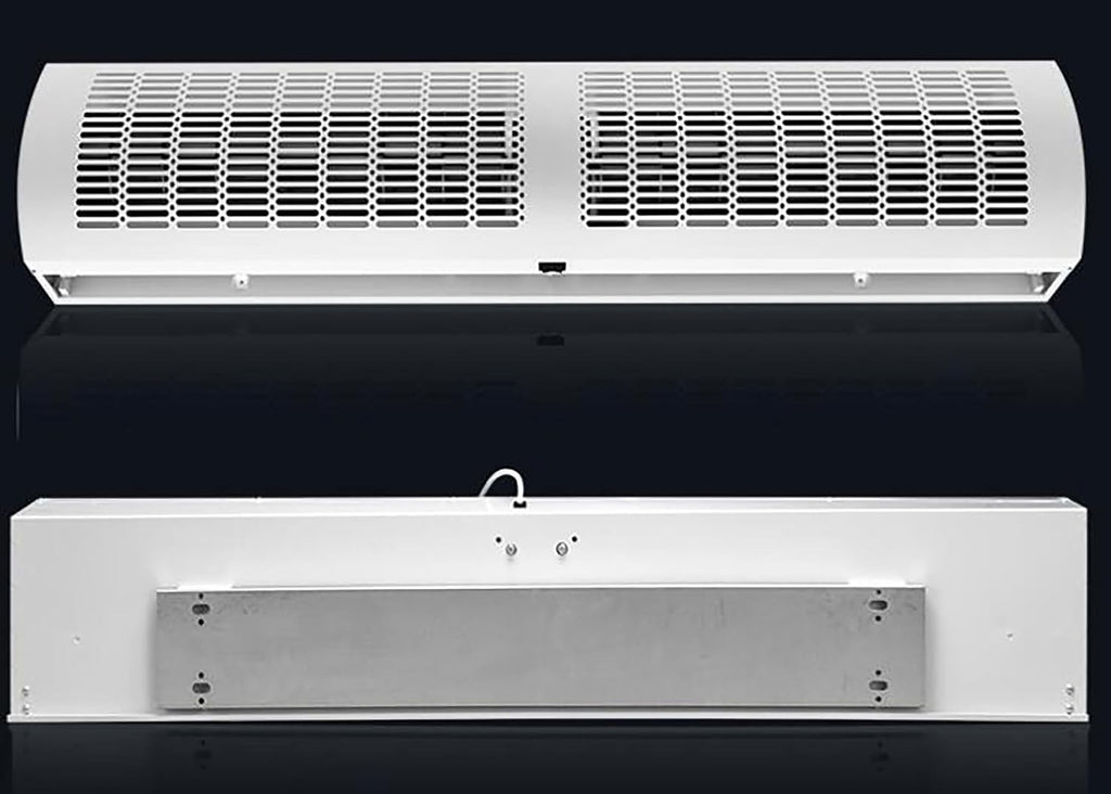  Machine À Rideau D'air Ultra-Mince Et Silencieuse Commerciale, Machine À Rideau D'air Blanc Avec Télécommande, Ventilateur Mural, Froid Chaud, Adapté à La Maison, Au Bureau Et à (Size:120CM)