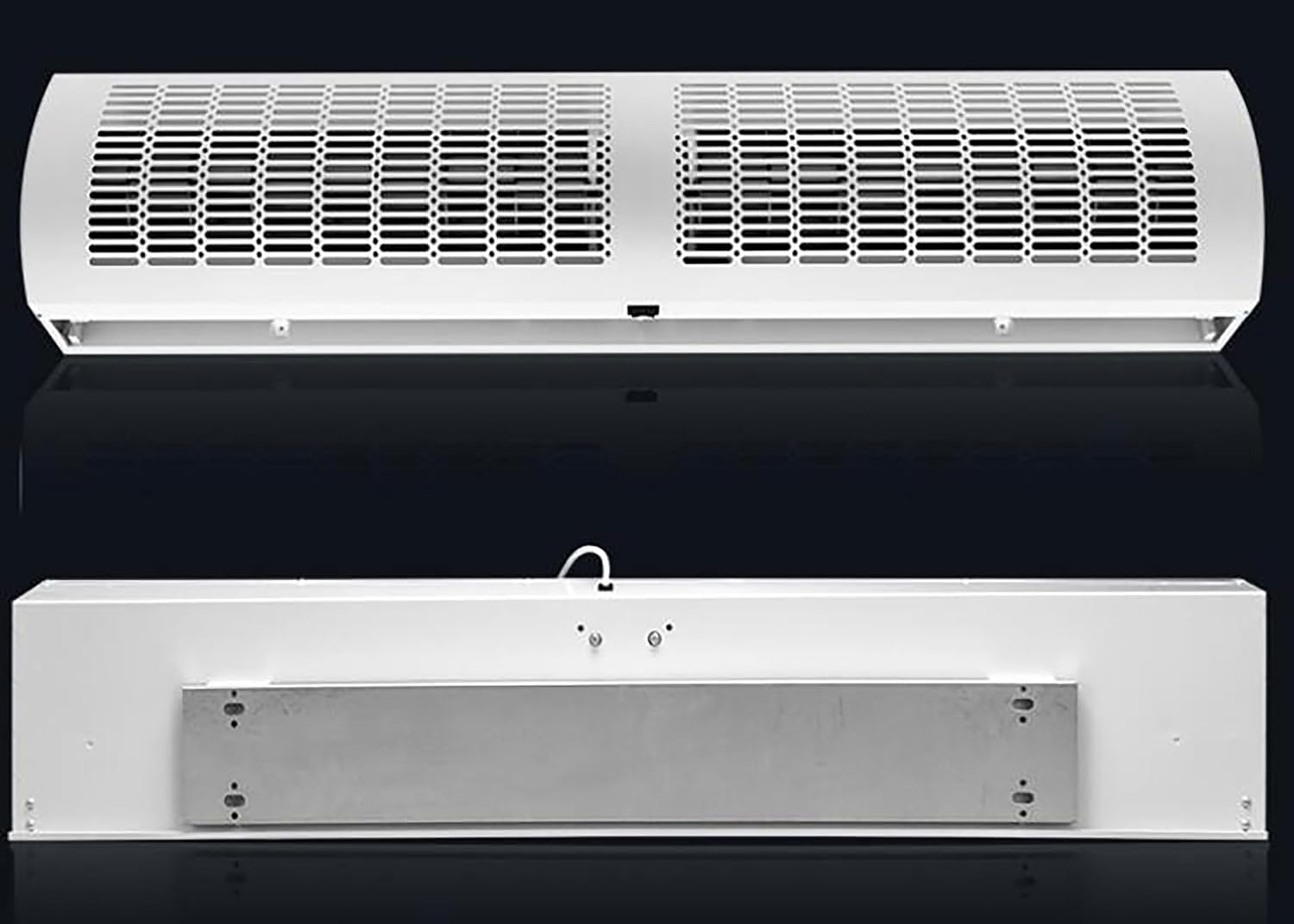  Machine À Rideau D'air Ultra-Mince Et Silencieuse Commerciale, Machine À Rideau D'air Blanc Avec Télécommande, Ventilateur Mural, Froid Chaud, Adapté à La Maison, Au Bureau Et à (Size:120CM)