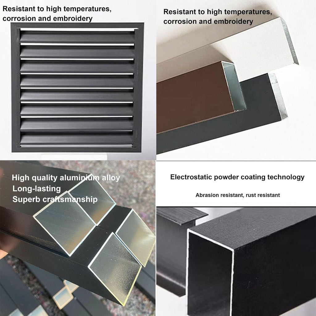 GENERIC Housse Robuste En Aluminium Pour Climatiseurs Mini Unités Séparées – Antivol Et Réduction Du Bruit – Protection Résistante Aux Intempéries Pour Une Utilisation En Intérieur/extérieur – Blanc