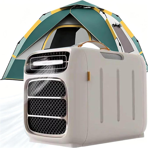  Climatisation Portable 420W, Compresseur Refroidisseur D'air Sans Montage De Fenêtre. Calme <42dB, Affichage Tactile Et Télécommande.Idéal Pour Camping-Car, Tente Et Camping.Aucun Drain Nécessaire.