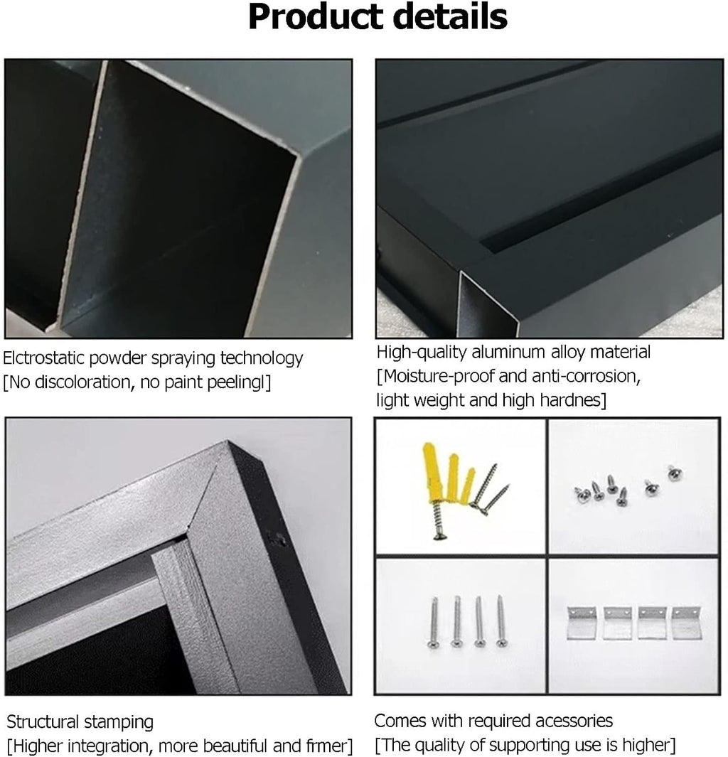  Housse De Protection Décorative En Aluminium Pour Climatiseur Extérieur Et Pompe à Chaleur - Pour Unités De Climatisation Et Ordures - Utilisation En Intérieur/extérieur