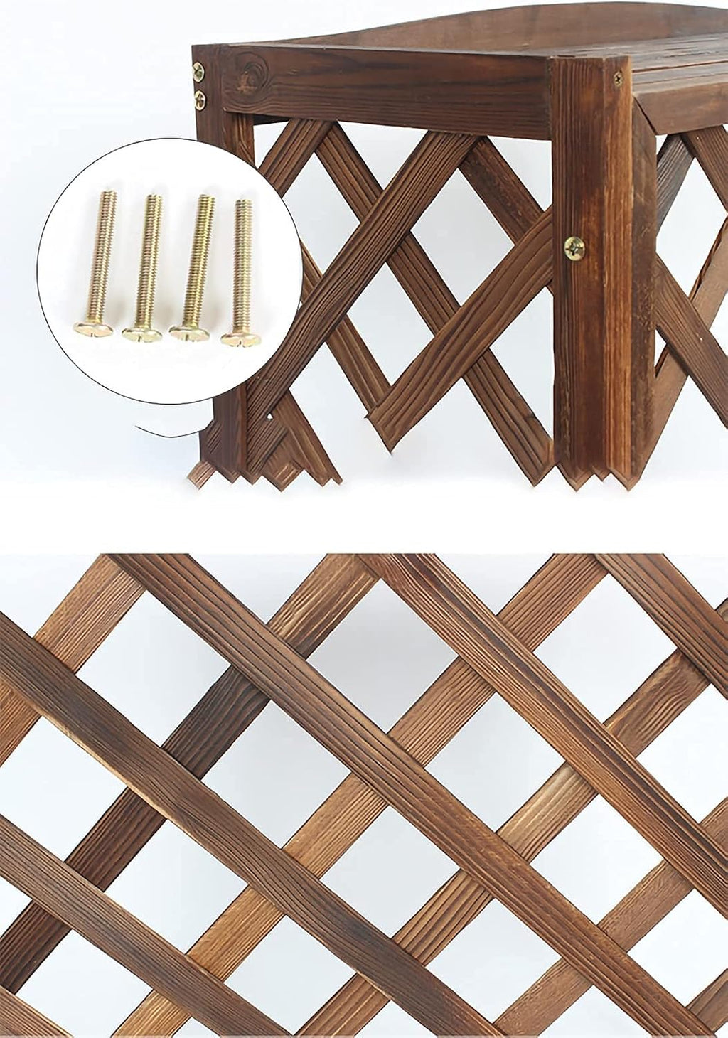  Housse Climatiseur Extérieur Couverture,Couvercle De Climatiseur En Bois Couverture Cachée De Climatiseur En Bois, Support De Plante Intérieur/extérieur, Clôtures D'écran De Confidentialité De Cl