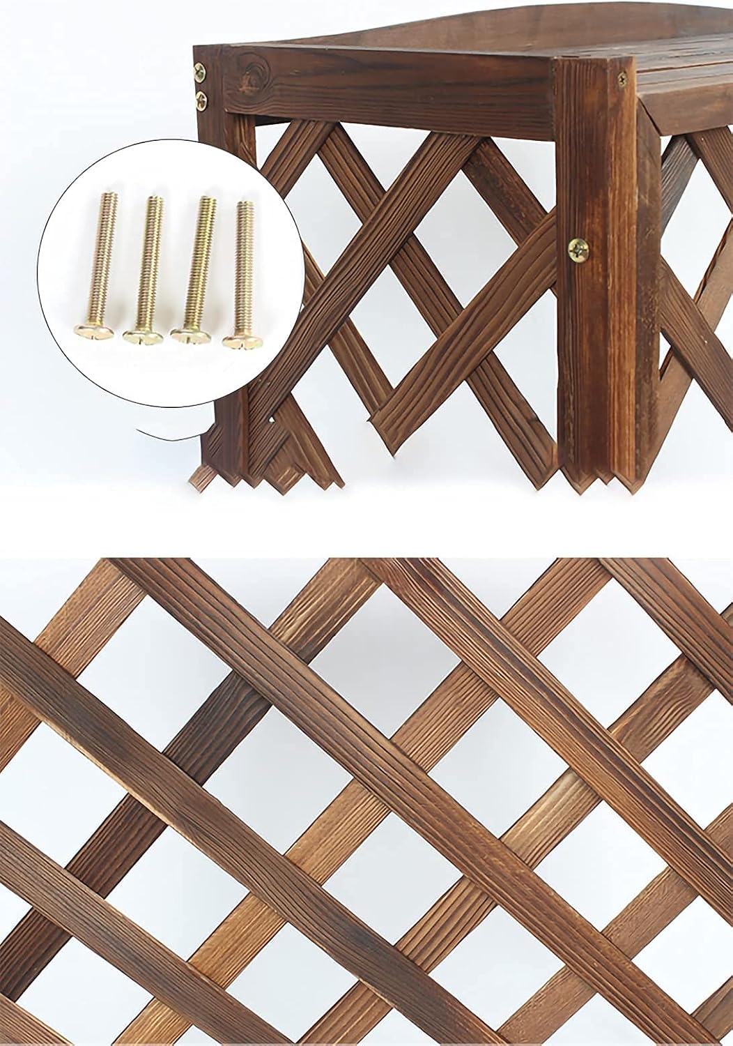  Housse Climatiseur Extérieur Couverture,Couvercle De Climatiseur En Bois Couverture Cachée De Climatiseur En Bois, Support De Plante Intérieur/extérieur, Clôtures D'écran De Confidentialité De Cl
