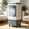 GENERIC Climatisation Mobile Sans Tuyau D'échappement 4in1 Refroidisseur D'air, Refroidisseur D'air Avec Télécommande, Réservoir D'eau De 20 Litres, 3 étapes Incl, 7H Minuteur, 2 Batteries De Refroidissement,