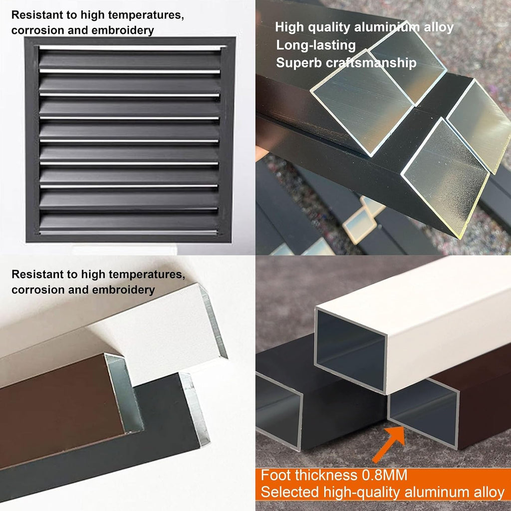 GENERIC Housse De Protection En Aluminium Pour Climatiseur – Protection Pour Unité Extérieure Résistante Aux Intempéries – Cache-clôture élégant Pour Unités De Climatisation