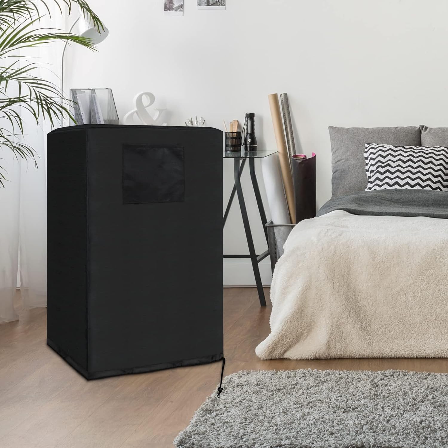  Housse De Climatisation Portable, Housse De Protection étanche Pour Climatiseur Portable, Housse De Protection Avec Poche Pour Accessoires Pour L'intérieur, Tissu 420D (noir)