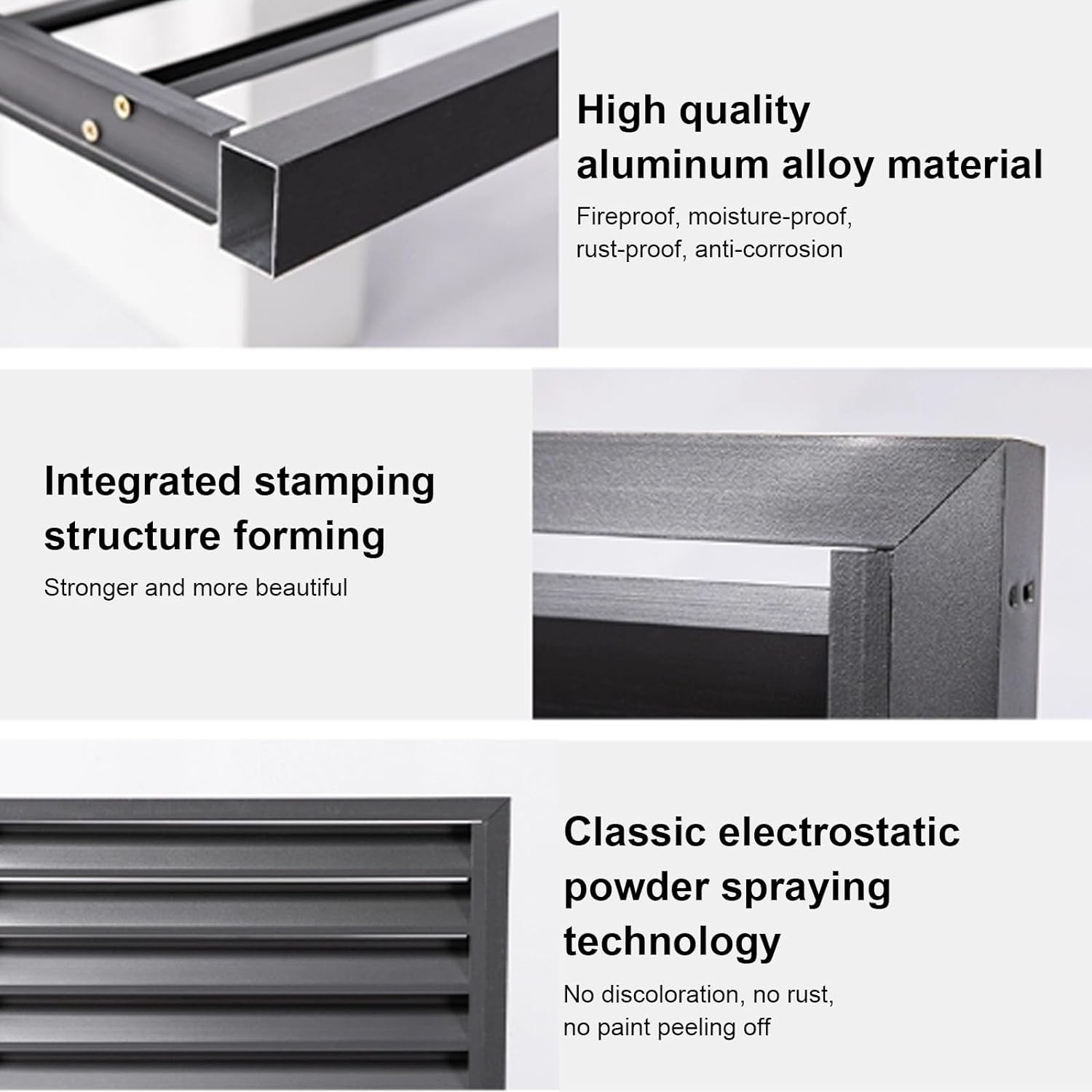 GENERIC Housse De Protection Pour Climatiseur D'extérieur En Aluminium Pour Réduire Le Bruit, étanche à La Poussière Et à L'eau, Idéale Pour Les Unités Extérieures