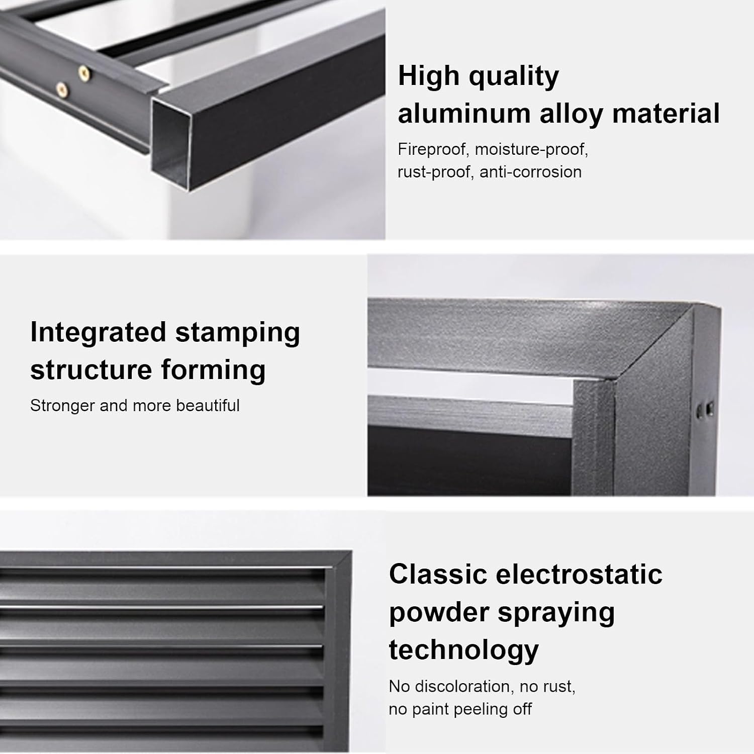  Housse De Climatiseur Pour Unités De Fenêtre En Alliage D'aluminium - Protection Contre La Pluie Pour Intérieur/extérieur - Clôture Blanche Pour Dissimuler L'unité De Climatisation - Résistant Aux