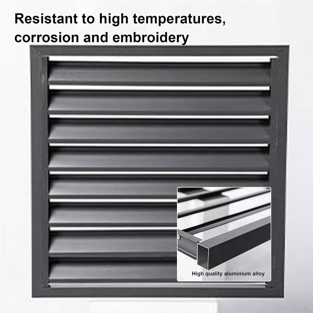 GENERIC Couvercle De Climatiseur Extérieur En Aluminium Pour Pompe à Chaleur - Clôture Décorative Pour Unité De Climatisation - Résistant Aux Intempéries - Solution Cachette Pour Climatiseur Domestique