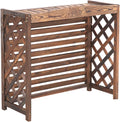 GENERIC Support De Fleurs De Balcon - Grille De Protection En Bois Pour Climatiseurs - Pompe à Chaleur - Clôture D'intimité Pour Climatiseurs
